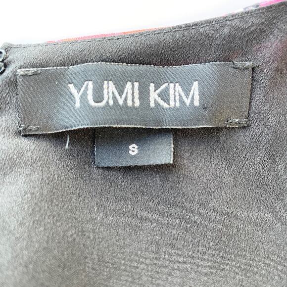 Yumi Kim Elana Mini Dress Womens Small Sheath Dark‎ Cottagecore Floral Feminine - Picture 8 of 10